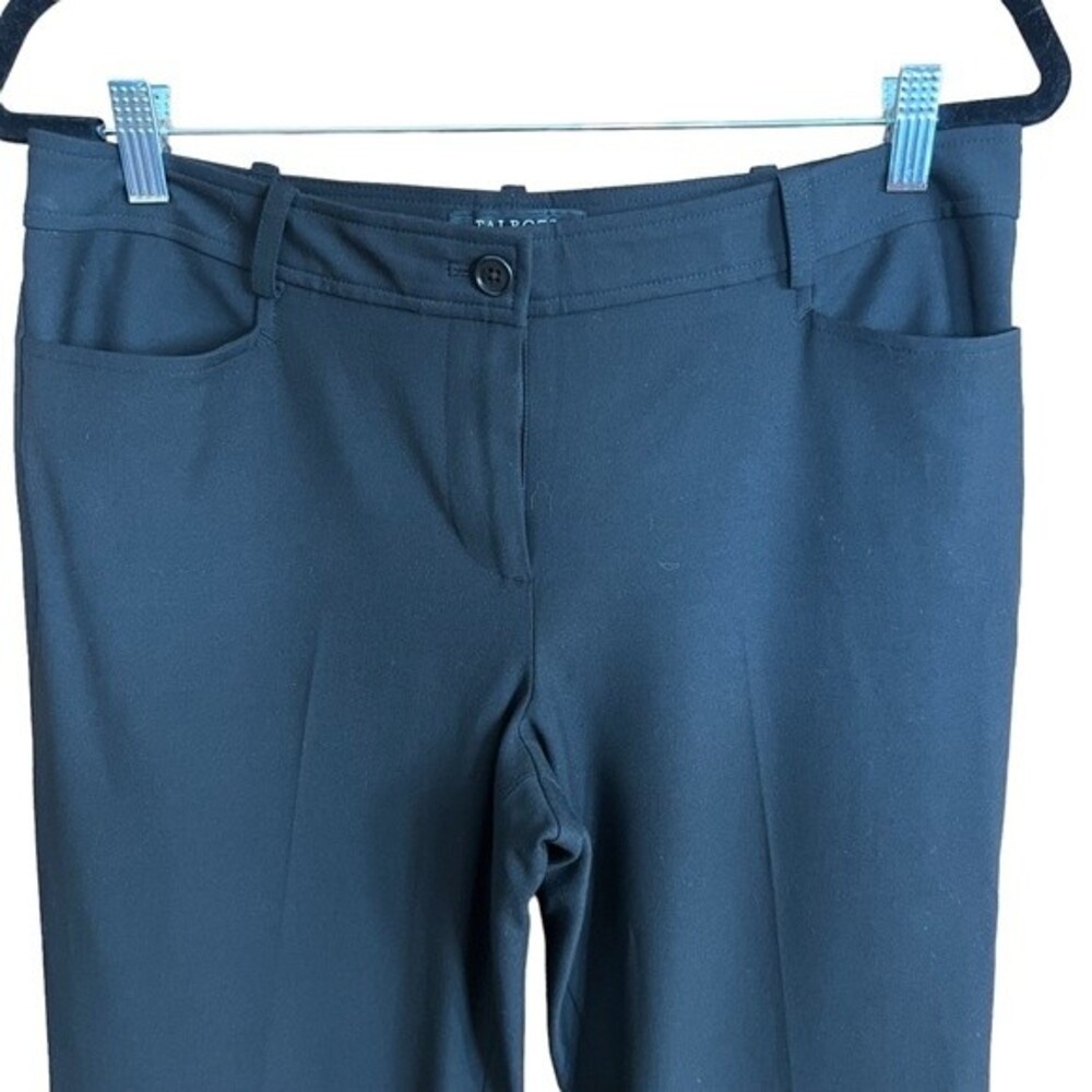 Talbots Womens Signature Trouser Pants Black Size 10P